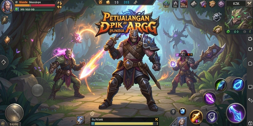 Gameplay ARPG yang mendebarkan dalam 8ZK dengan karakter unik.