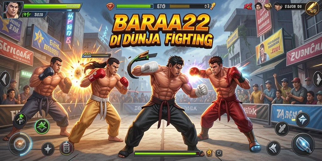 Gameplay BARA22 menampilkan pertarungan yang mendebarkan dan karakter yang unik.