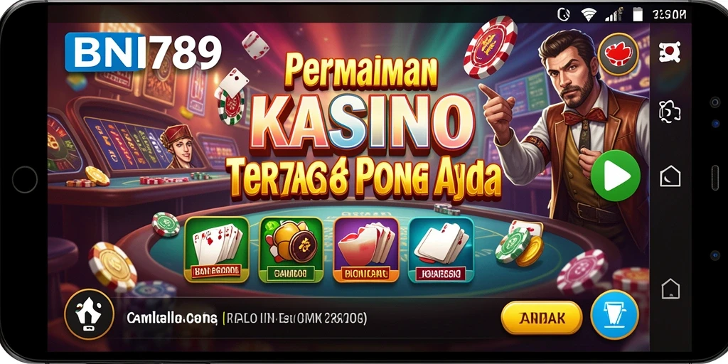 Tampilan menarik BNI789 dengan nuansa Kasino yang kental.