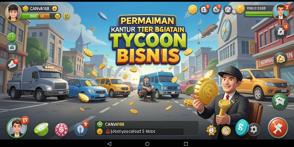 Tampilan gameplay menarik di dunia Tycoon CANVA168.