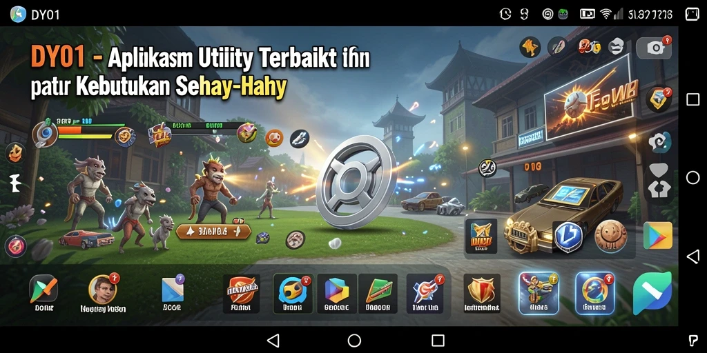 Screenshot DY01 menampilkan antarmuka yang bersih dan fungsional.
