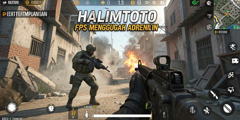 Screenshot HALIMTOTO menampilkan pertempuran intens dengan grafis yang memikat.
