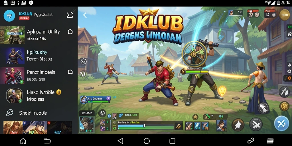 Tampilan utama IDKLUB dengan berbagai utilitas lengkap.
