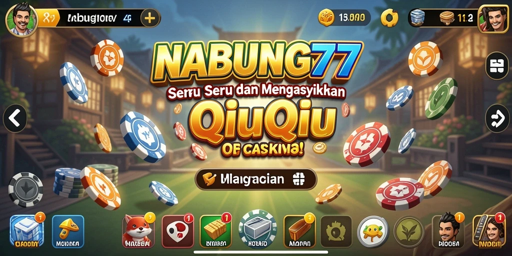 Tampilan gameplay QiuQiu yang seru dan menarik.