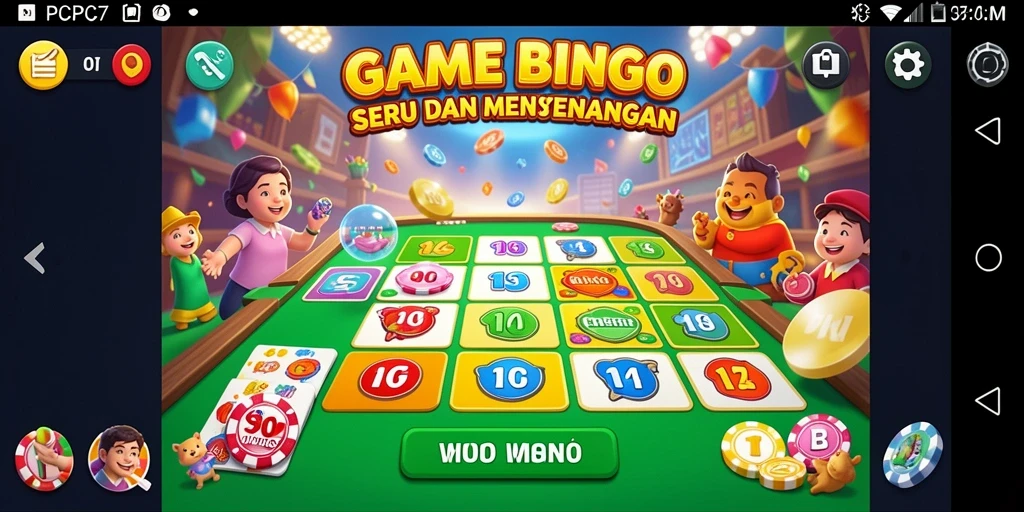 Tampilan gameplay seru dari game Bingo PCPC7.