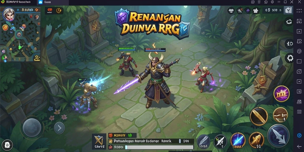 Tampilan gameplay seru dan karakter unik di RSNVIP.