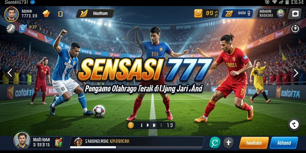 Tampilan gameplay olahraga yang dinamis dan menarik dari SENSASI777.