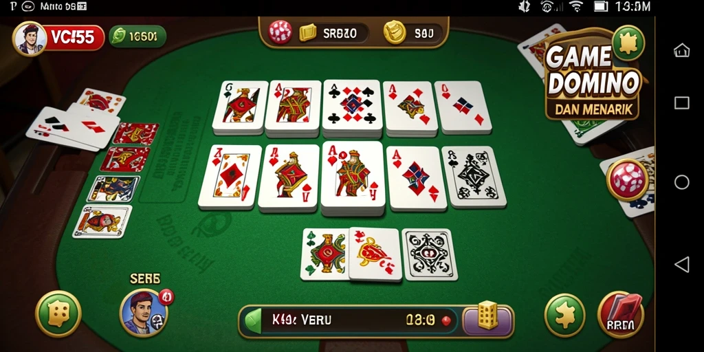 Tampilan gameplay Domino yang seru dan mengasyikkan di VC55.