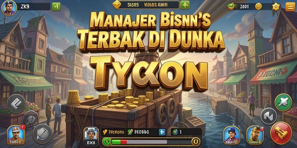Tampilan gameplay ZK9 menunjukkan keseruan dalam mengelola bisnis.